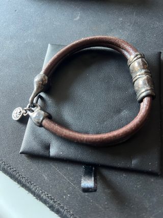 Pulsera Viceroy Cuero Marrón y Plata