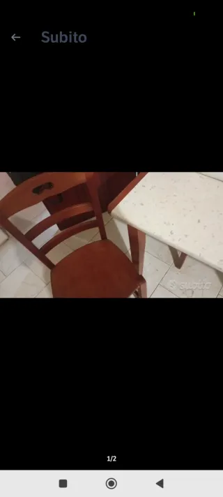 Tavolo allungabile con 4 sedie