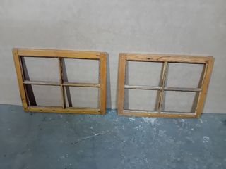 Ventana de madera antigua.
