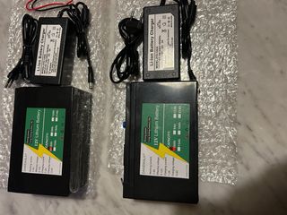 2 Batterie Litio 12V 6Ah + Caricatore 