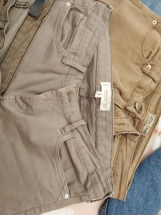 Pantalones vaqueros Zara y Mango mujer