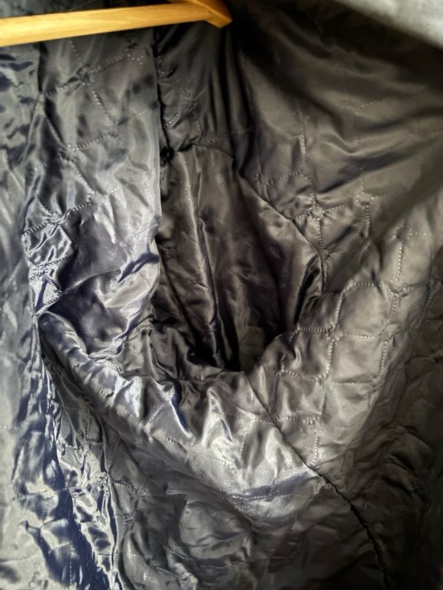 Abrigo Camisa a Cuadros Azul y Gris