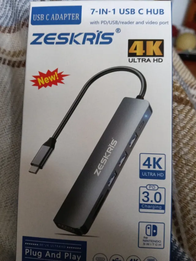 Adaptador USB C ZESKRIS 7-en-1 4K