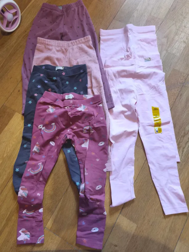 Lote 4 leggings niña