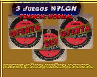 Guitarra ESPAÑOLA Cuerdas EJ45 3 Juegos