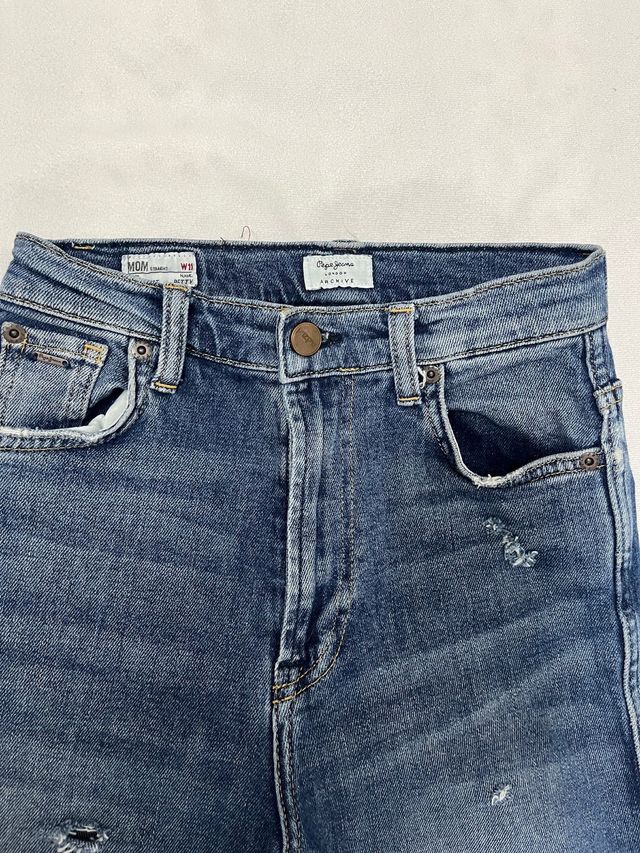 Pantalón vaquero recto azul