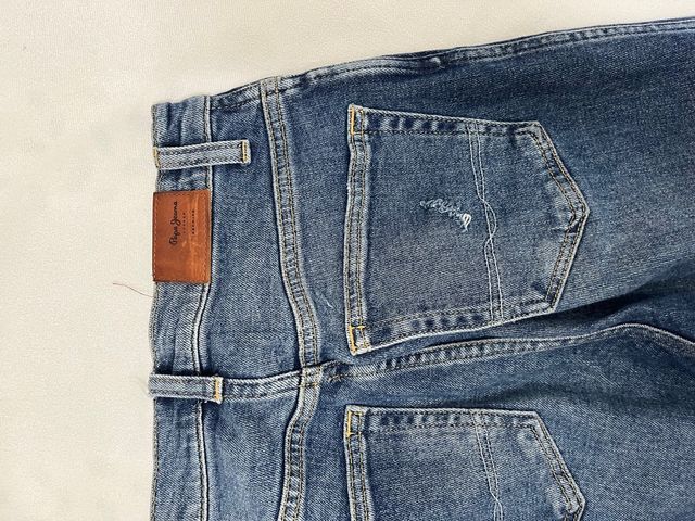 Pantalón vaquero recto azul