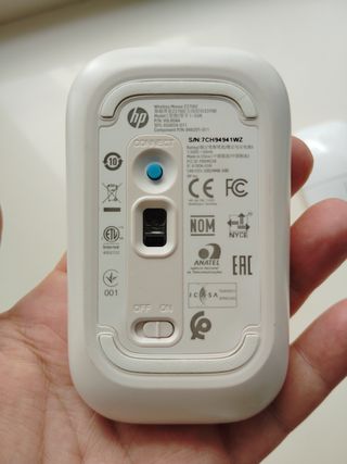 2 Ratones Inalámbricos HP Blancos sin Dongle USB.