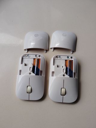 2 Ratones Inalámbricos HP Blancos sin Dongle USB.