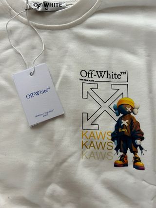 Felpa Off-White x KAWS bianca