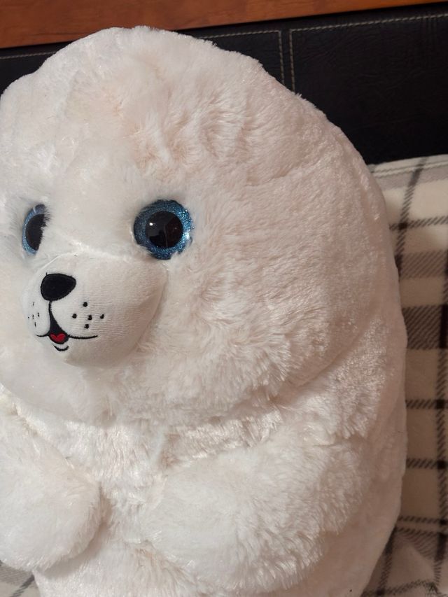 Peluche blanco suave