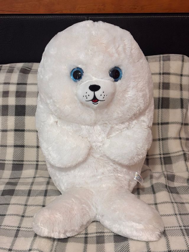 Peluche blanco suave