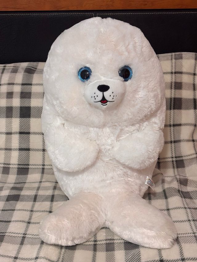 Peluche blanco suave