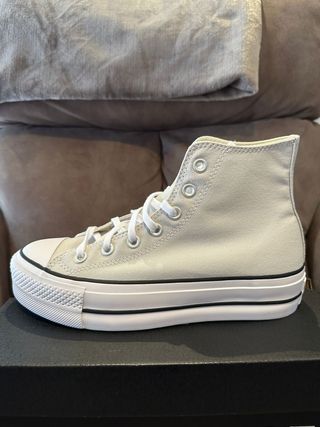 Converse Chuck Taylor Plataforma Gris Claro