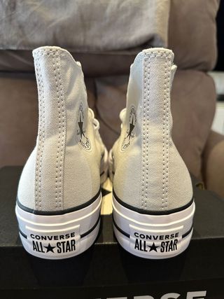 Converse Chuck Taylor Plataforma Gris Claro