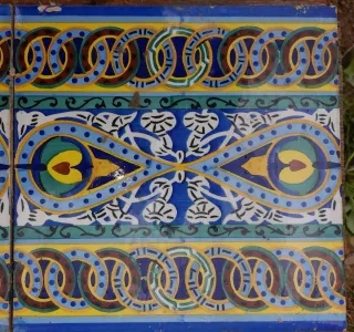 Lote 4 cenefas azulejos antiguos decorados