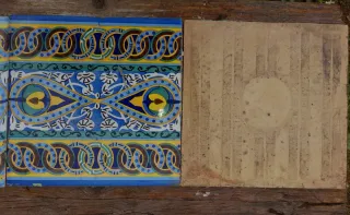 Lote 4 cenefas azulejos antiguos decorados