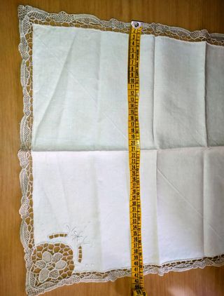 Tovagliolo vintage con pizzo