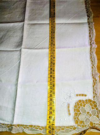 Tovagliolo vintage con pizzo