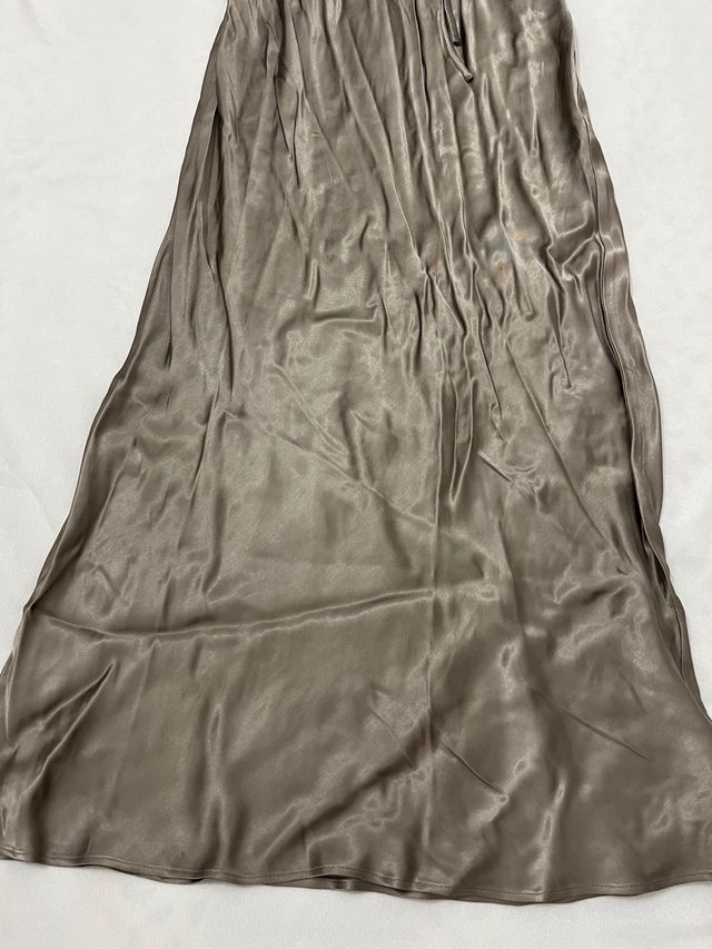 Vestido seda largo XS/34/6