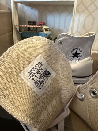 Converse Chuck Taylor gris claro con plataforma 