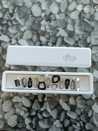 Pulsera Lotus Style Plata y Negro