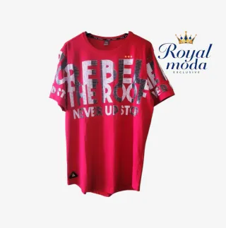 Camiseta Hombre Rebel The Roof Roja Talla L
