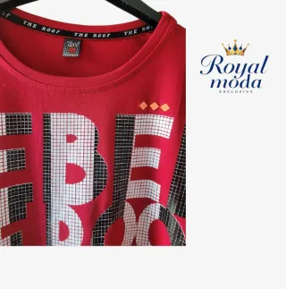 Camiseta Hombre Rebel The Roof Roja Talla L