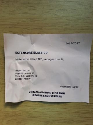 Espansori Elastici Fitness Rio Mare