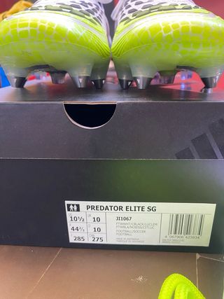 Adidas Predator Elite SG 44 2/3 Nuevas