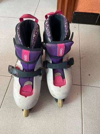 Patinetes Oxelo Morado y Blanco talla 34,35,36 