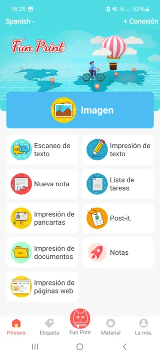 Impresora térmica mini Portátil BT.
