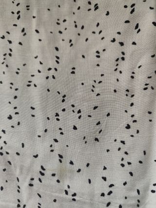 Vestido negro y blanco estampado