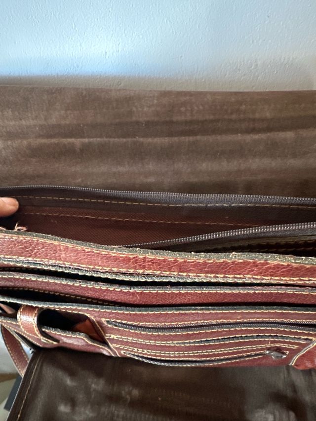 Maletín de piel marrón Jocabel