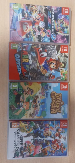 Nintendo Switch + 4 Juegos + Accesorios