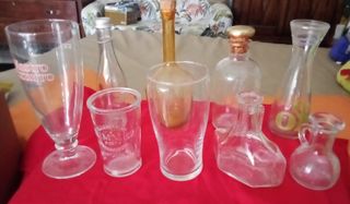 9 Contenitori Vetro: Bottiglie e Bicchieri