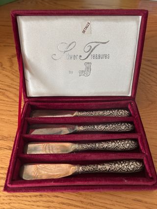 Set di 4 coltelli da burro Silver Treasures