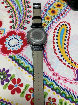 Reloj Cronógrafo Hombre Negro/Plata