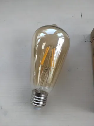 Lampadina LED Vintage Calda Oro Trasparente