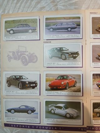 Álbum de cromos de coches Motor 16
