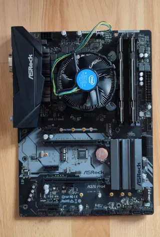 Placa Base ASRock H370 Pro4 + i5 9400 + 8GB RAM