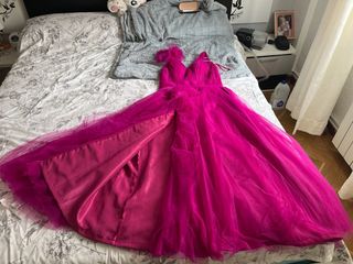 Vestido Magenta Talla M (38)