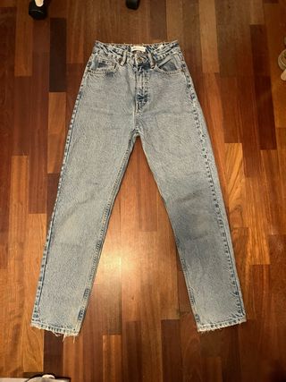Vaqueros rectos Zara azules