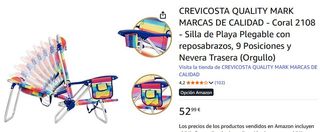 Silla Playa Plegable Crevicosta Nueva