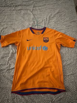 Camiseta Barça Ronaldinho Naranja