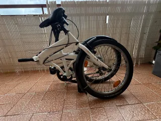 Bicicleta Plegable Blanca
