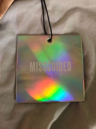 Vestido Missguided Dorado Talla L Nuevo