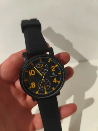 Reloj  Super Speed Negro y Amarillo