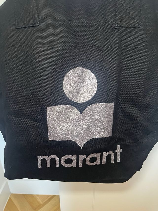 Bolso Isabel Marant Negro y Plateado