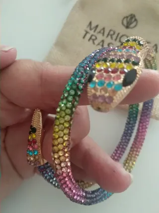 Pulsera brazalete  Serpiente Multicolor.